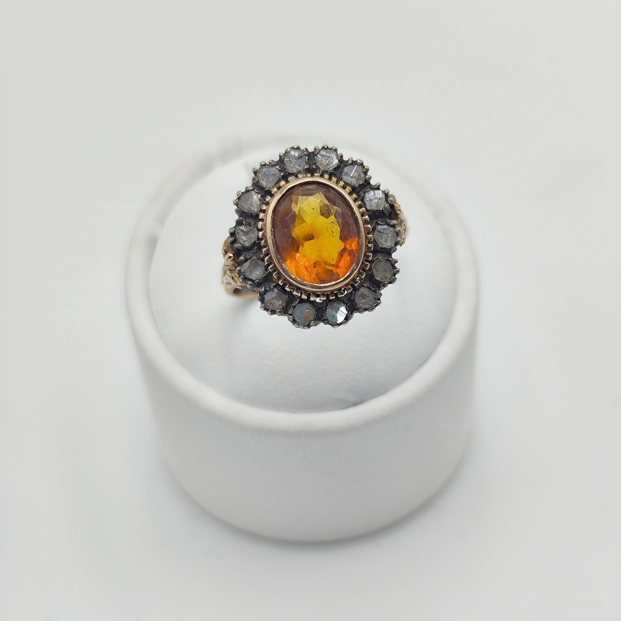 Immagine di Anello in oro con Topazio giallo Imperiale