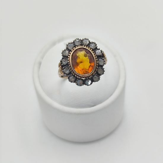 Immagine di Anello in oro con Topazio giallo Imperiale